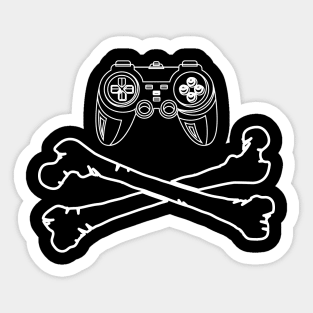 Video Game and Bones Sticker